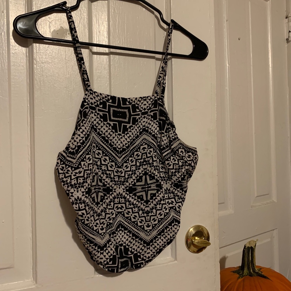 Printed crop tank